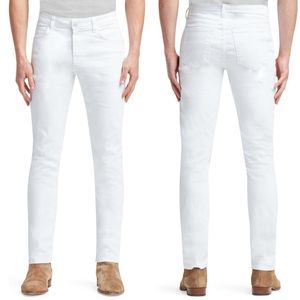 MONFRERE Brando Blanc Slim Leg Men's Denim White Jeans 28 NWT